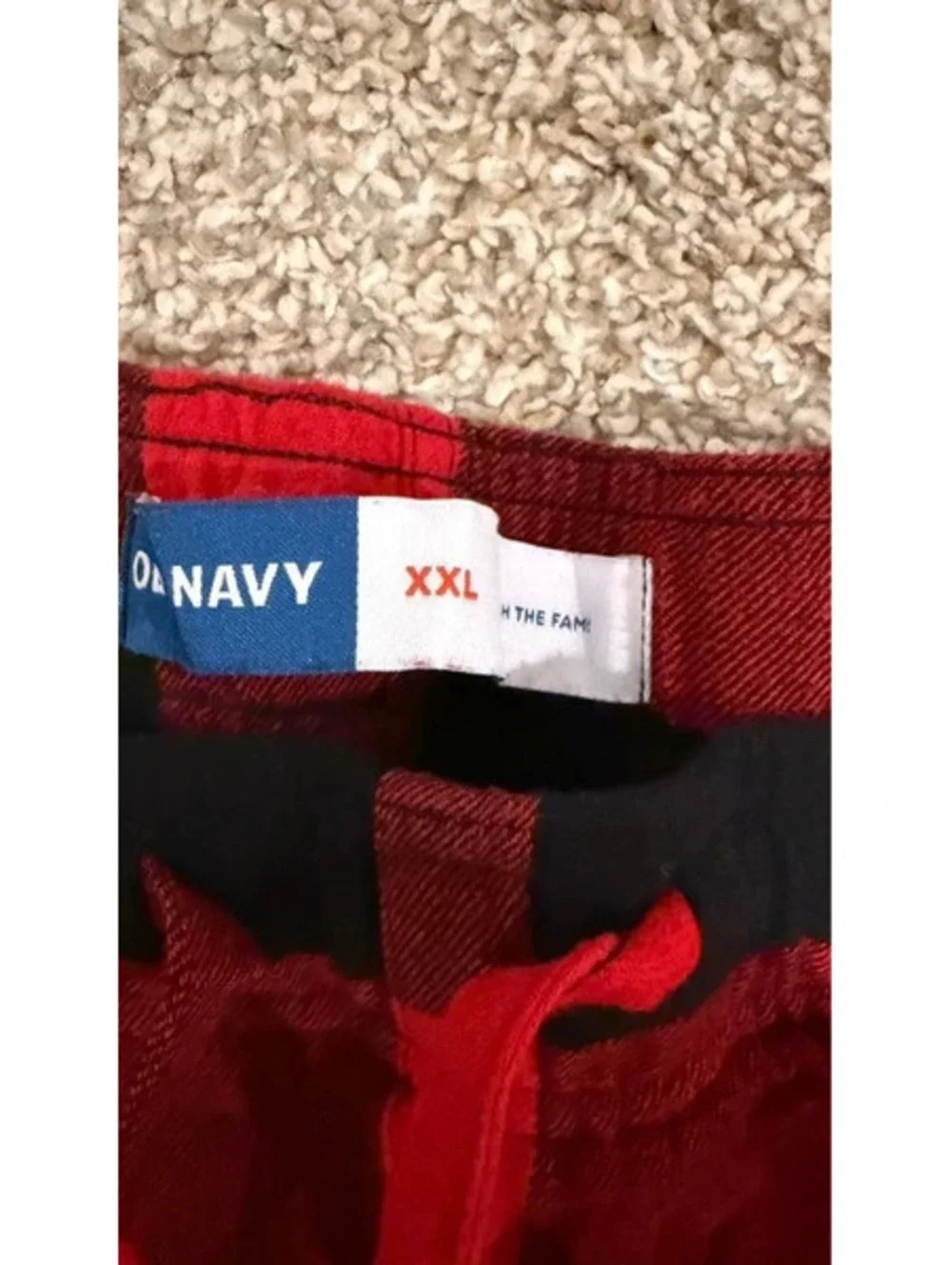 Old Navy XXL Red Buffalo Plaid Flannel Pajama Set
